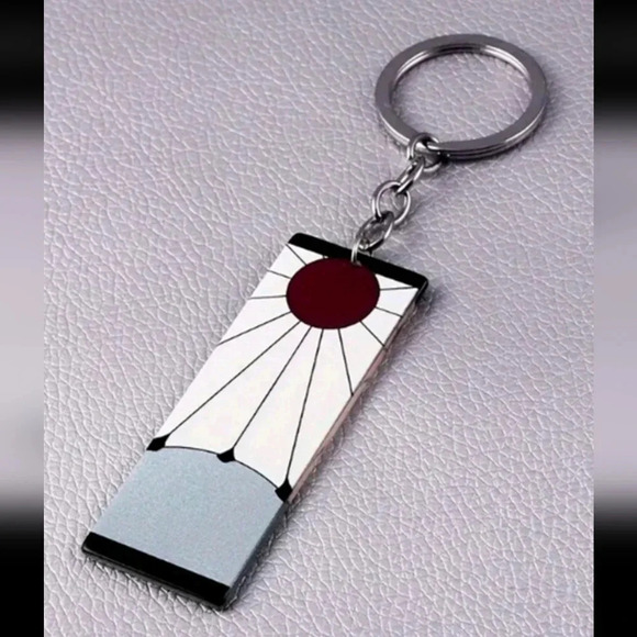 Demon Slayer anime manga collectors silver keychain Japan TV show book bag purse - Picture 1 of 6